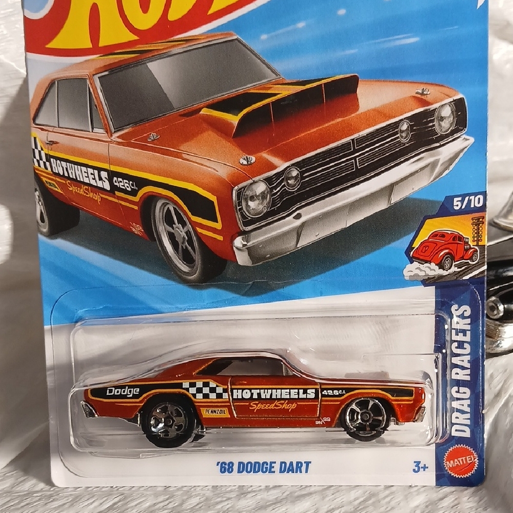 Hot Wheels '68 Dodge Dart  Car - Vibrant Orange